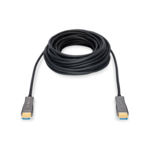 Кабель DIGITUS HDMI UHD 4K, AOC hybrid-fiber, type A M/M, 15м, чорний