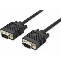 Кабель DIGITUS VGA, M/M, 2 х феррит, 3м, чорний