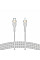 Кабель USB-C > Lightning подзарядка/синхронизация Belkin 1м, Type-C, плетеный, силиконовый, с ремешком на магните, белый