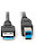 Кабель DIGITUS USB 3.0 (AM/BM) 1.8м, чорний