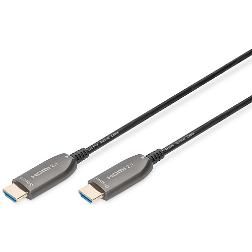 Кабель DIGITUS HDMI UHD 8K, AOC hybrid-fiber, type A M/M, 15м, чорний