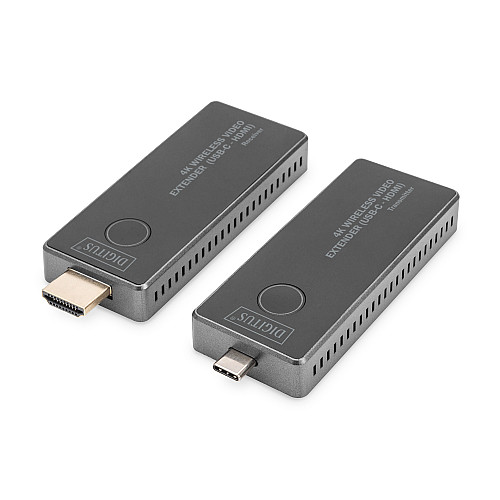Бездротовий подовжувач DIGITUS USB-C > HDMI, 4K UHD, 30 м