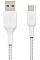 Кабель USB-A > USB-C зарядка/синхронизация Belkin 2м, 15Вт, Type-C, плетеный, белый