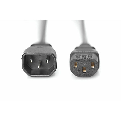 Сетевой кабель DIGITUS C14/M - C13/F, 5м, черный