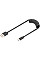 Кабель DIGITUS USB-C > USB-A зарядка/синхронизация, Type-C, спиральный, 1м, черный