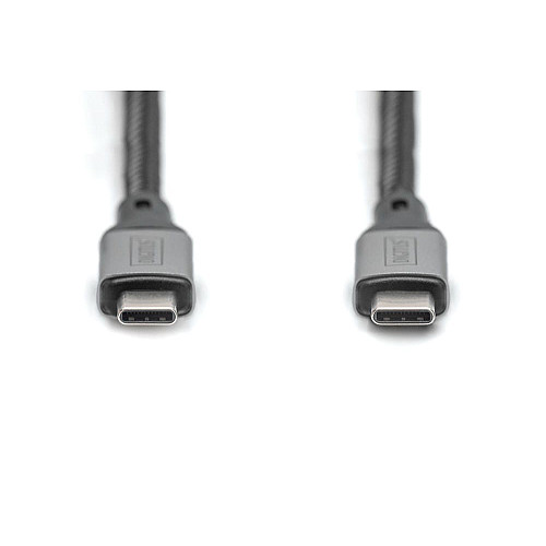 Кабель DIGITUS USB 4.0 (Type-C/Type-C) 1м, черный