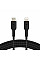 Кабель USB-C > Lightning зарядка/синхронизация Belkin 2м, 30Вт, Type-C, плетеный, черный