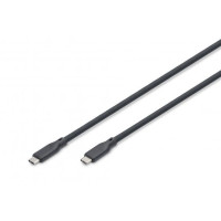 Кабель DIGITUS USB-C зарядка/синхронизации, USB 3.2 Gen 1, 5G, 100W, 4K, силиконовый, 2м, черный