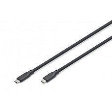 Кабель DIGITUS USB-C заряджання/синхронізації, USB 3.2 Gen 1, 5G, 100W, 4K, силіконовий, 2м, чорний