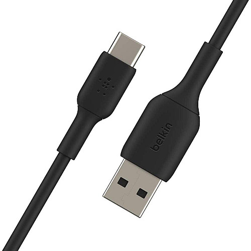 Кабель USB-A > USB-C зарядка/синхронизация Belkin 1м, 15Вт, Type-C, PVC, черный