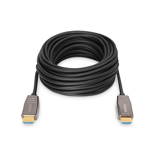 Кабель DIGITUS HDMI UHD 8K, AOC hybrid-fiber, type A M/M, 15м, чорний