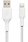 Кабель USB-A > Lightning зарядка/синхронизация Belkin 2м, 12Вт, плетеный, белый