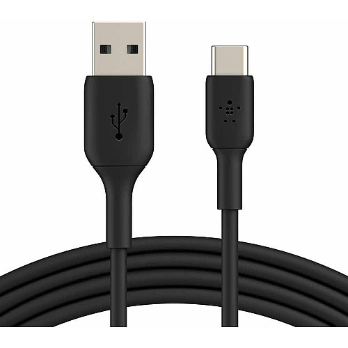 Кабель USB-A > USB-C зарядка/синхронизация Belkin 1м, 15Вт, Type-C, PVC, черный