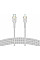 Кабель USB-C > Lightning подзарядка/синхронизация Belkin 1м, Type-C, плетеный, силиконовый, с ремешком на магните, белый
