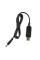 Кабель 2Е USB-A > DC 5.5х2.5мм живлення 1м, 12В/1A, чорний