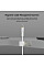 Кабель USB-C > Lightning подзарядка/синхронизация Belkin 1м, Type-C, плетеный, силиконовый, с ремешком на магните, белый