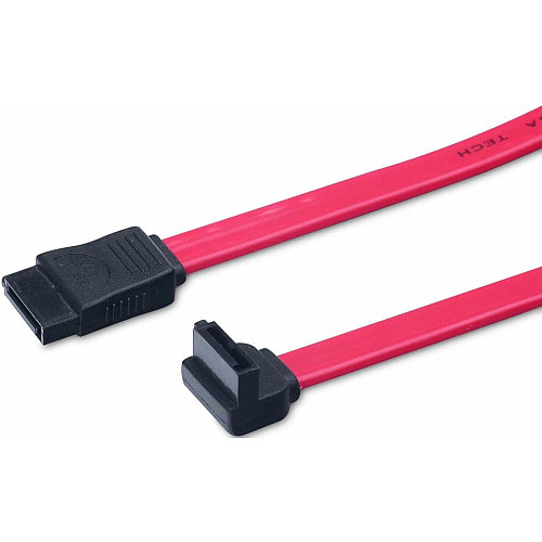 Кабель ASSMANN SATA L-type (F/F) угловой, 0.5м, красный