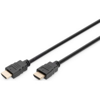 Кабель DIGITUS HDMI (M/M), 4K@60Гц, Ultra HD, Premium, тип A, w/Ethernet, золото, 2м, чорний