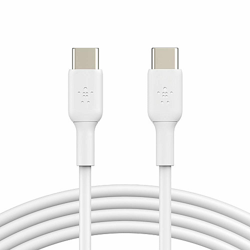 Кабель USB-C > USB-C зарядка/синхронизация Belkin 1м, 60Вт, Type-C, PVC, белый
