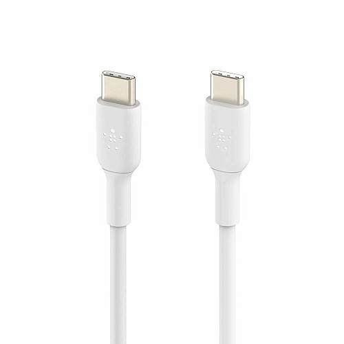Кабель USB-C > USB-C зарядка/синхронизация Belkin 1м, 60Вт, Type-C, PVC, белый