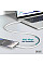 Кабель DIGITUS USB-A > USB-C зарядка/синхронизация, USB 2.0, 60W, силиконовый, 1м, белый