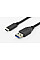 Кабель DIGITUS USB-C > USB-A заряджання/синхронізації, Type-C, 1м, чорний