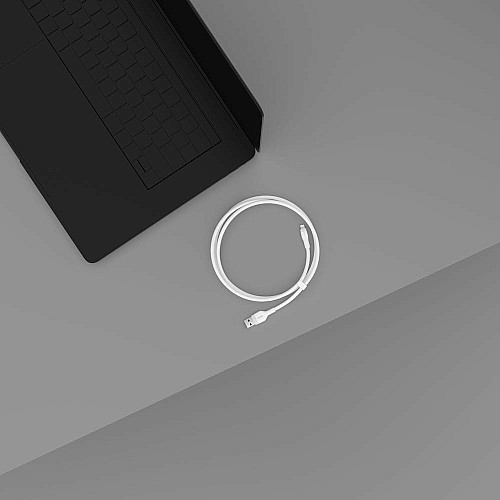 Кабель USB-A > Lightning подзарядка/синхронизация Belkin 1м, силиконовый с клипсой, белый