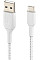 Кабель USB-A > USB-C зарядка/синхронизация Belkin 1м, 15Вт, Type-C, плетеный, белый