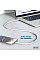 Кабель DIGITUS USB-A > Lightning зарядка/синхронизация, USB 2.0, 12W, силиконовый, 1м, белый