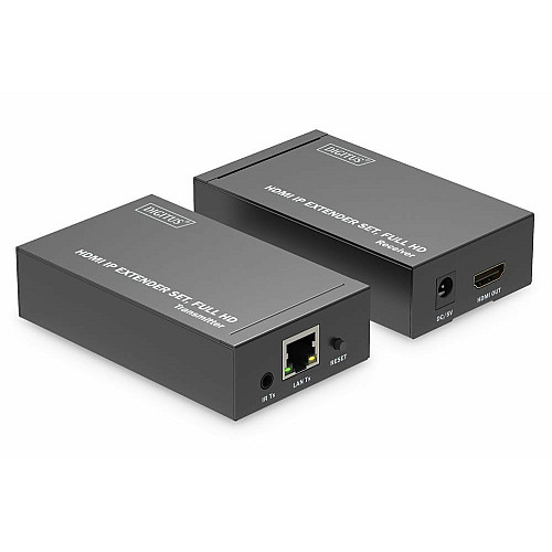 Набор IP-видеоудлинителей DIGITUS HDMI, Full HD, 1080p, один ко многим, 120 м
