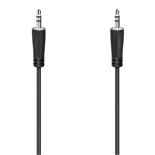 Кабель jack 3.5 > jack 3.5 (M/M) Hama 3м, чорний
