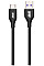 Кабель USB-A > USB-C заряджання/синхронізації 2E 1м, Type-C, Glow, чорний
