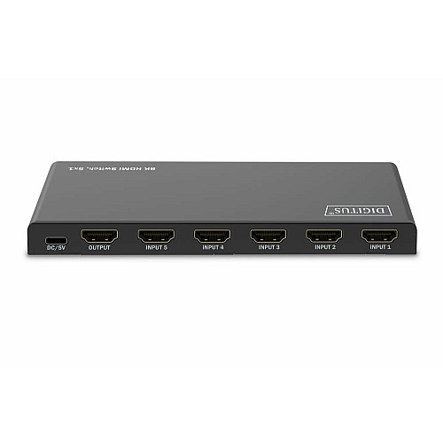 Видеокоммутатор DIGITUS UHD HDMI (INx5 – OUTx1), 8K