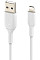Кабель USB-A > Lightning заряджання/синхронізації Belkin 2м, 12Вт, PVC, білий