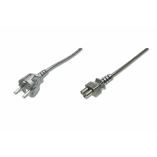 Кабель питания DIGITUS Schuko > C5, 1.8м, черный