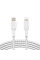 Кабель Belkin USB-C > Lightning заряджання/синхронізації 30Вт PD, 2м, плетений, білий