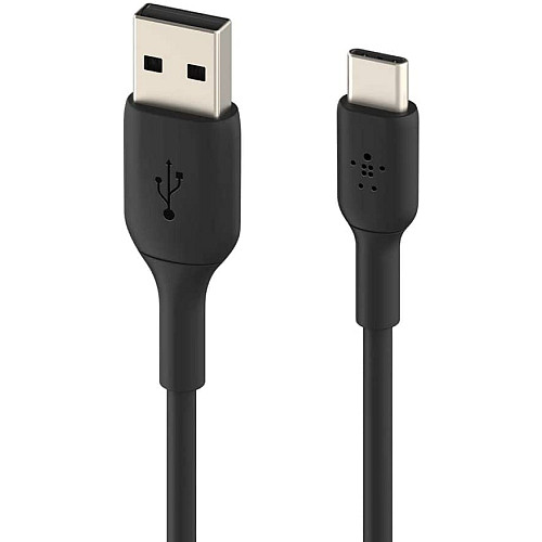 Кабель USB-A > USB-C зарядка/синхронизация Belkin 1м, 15Вт, Type-C, PVC, черный