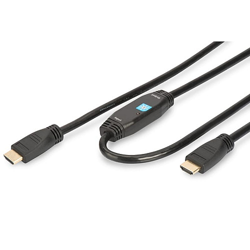 Кабель DIGITUS HDMI (M/M), High speed, активний, 30м, чорний