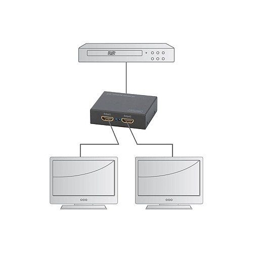 Подовжувач DIGITUS 4K HDMI Splitter, 2-port