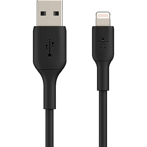 Кабель USB-A > Lightning зарядка/синхронизация Belkin 1м, 12Вт, PVC, черный