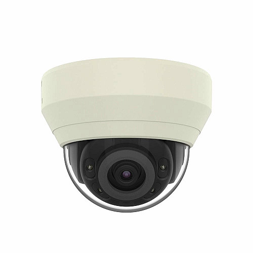 Камера IP Hanwha QND-7010R, 4MP, Indoor Dome, 2.8mm, f/2.0, IR20m, Mic, DC 12V/PoE, IK08