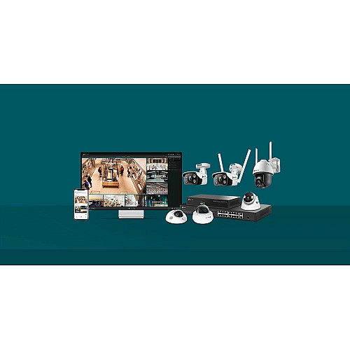 IP-Камера TP-LINK VIGI C540-W-4, PoE, 4Мп, 4 мм, Wi-Fi, H265+, IP66, Dome, кольорове нічне бачення, зовнішня