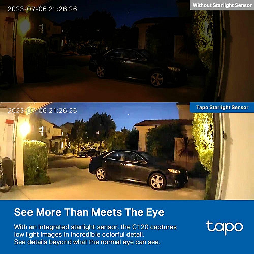 IP-Камера TP-LINK Tapo C120 2K N300 microSD motion detection