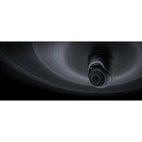 IP-камера проводная Ajax TurretCam, 5мп, 4мм, Poe, True WDR, IP 65, ИК 35м, аудио, угол обзора 75°до 85°, купольная, черная
