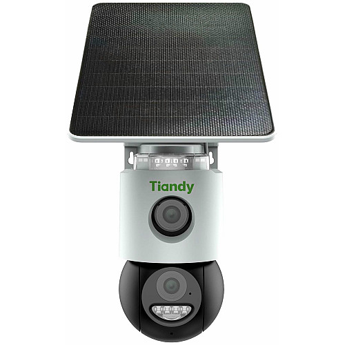 IP-камера Tiandy TC-H363U Spec:W/4G/U/SE/4mm/V4.0, 6MP, Fixed Color Maker 4G PT, 4mm, f/1.0, LED20m, DC5V, Batt.10400mAh, Solar panel, IP65, Speaker
