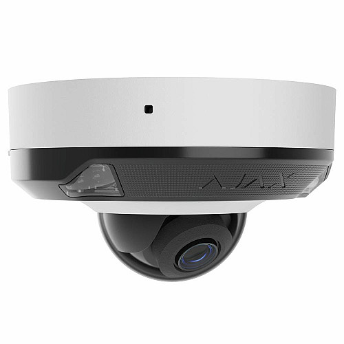 IP-камера проводная Ajax DomeCam Mini HL white, 8мп, 4мм, гибридная подсветка IR 15м, белый Led 15м, Poe, True WDR, IP 65, ИК 15м, аудио, угол обзора 75° до 85°, мини купольная