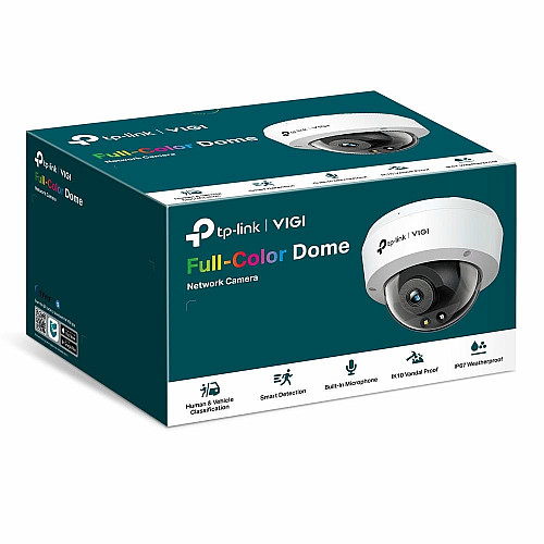 IP-камера TP-LINK VIGI C230-2.8, PoE, 3Мп, 2,8 мм, H265+, IP66, Turret, цветное ночное видение, внутренняя