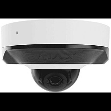 IP-Камера дротова Ajax DomeCam Mini, 8мп, 4мм, Poe, True WDR, IP 65, ІЧ 30м, аудіо, кут огляду 75°до 85°, міні купольна, біла