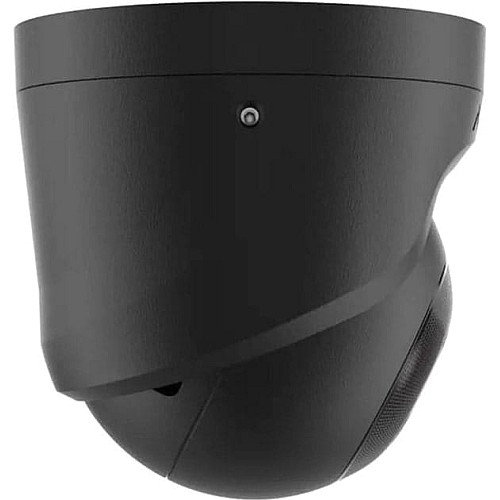 IP-камера проводная Ajax TurretCam, 8мп, 4мм, Poe, True WDR, IP 65, ИК 35м, аудио, угол обзора 75°до 85°, купольная, черная