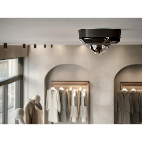 IP-камера проводная Ajax DomeCam Mini HL black, 8мп, 4мм, гибридная подсветка IR 15м, белый Led 15м, Poe, True WDR, IP 65, ИК 15м, аудио, угол обзора 75° до 85°, мини-купель